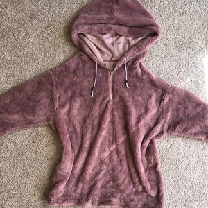 Cozy Pink Fleece Hoodie